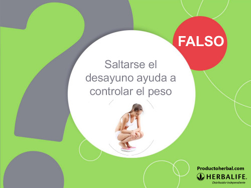 Saltarse el desayuno no ayuda a controlar el peso